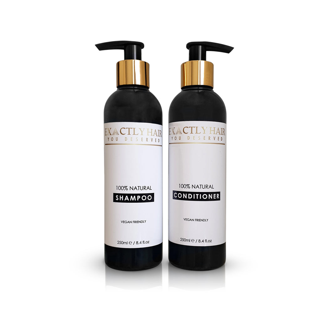 Natural and vegan shampoo and conditioner Duo
